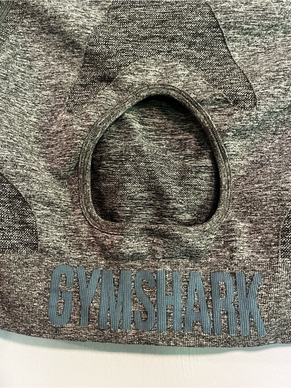 Gymshark Black & White Marled Seamless Crew - Picture 5 of 7